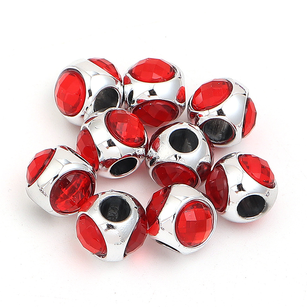 19:Red three-sided diamond setting
