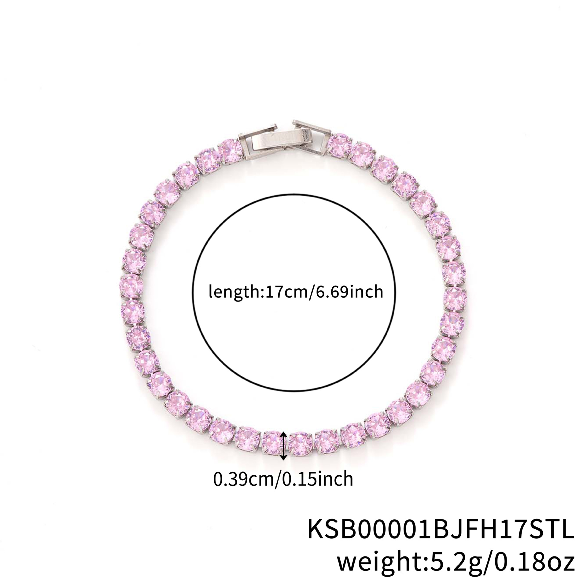 1:4.0 platinum pink diamond-17cm
