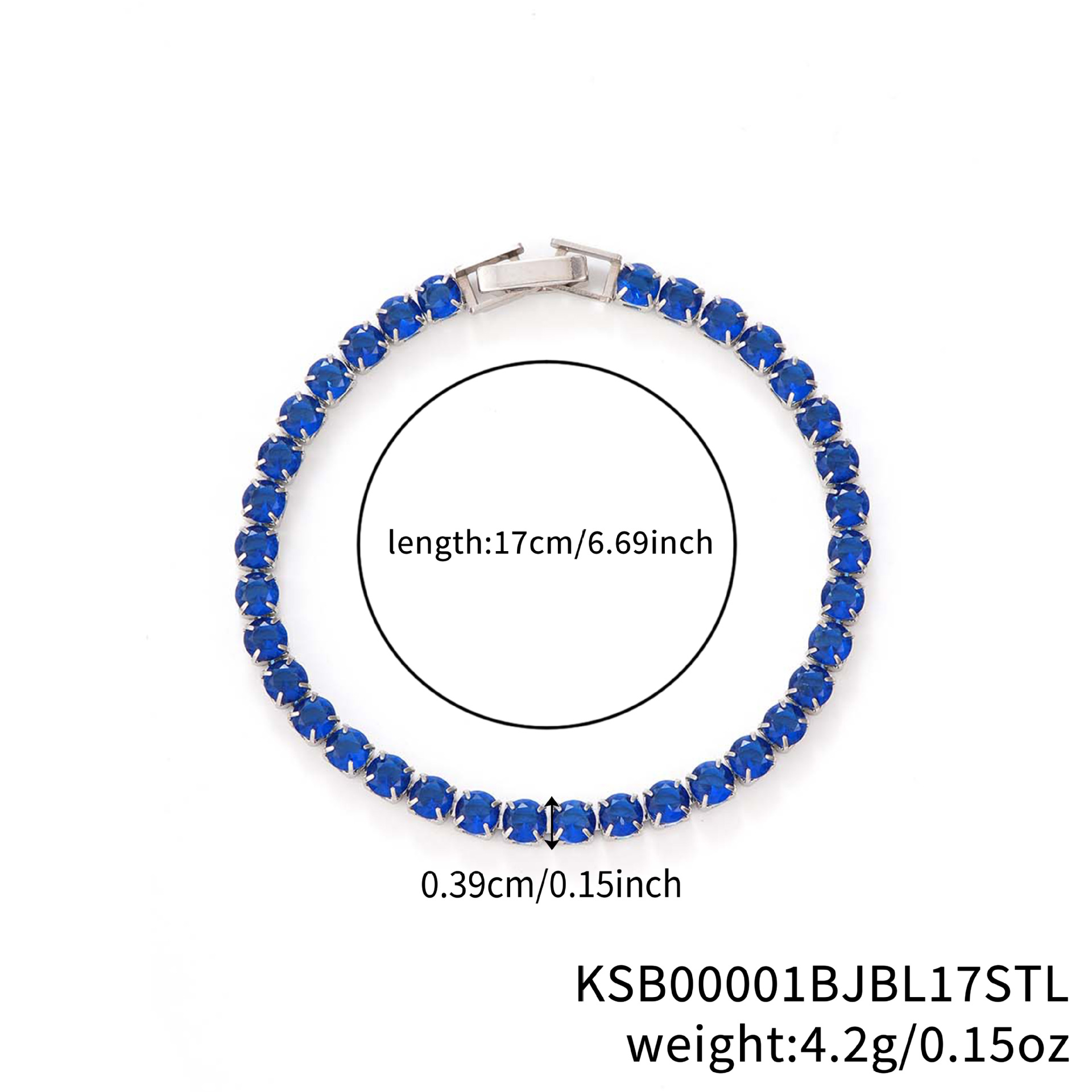 4:4.0 Platinum Blue Diamond-17cm
