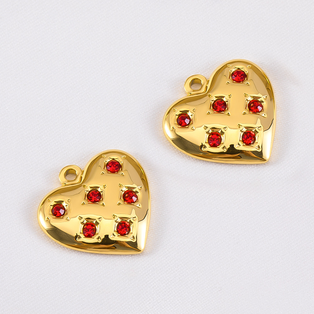 15:Love with diamonds-red-15x15mm