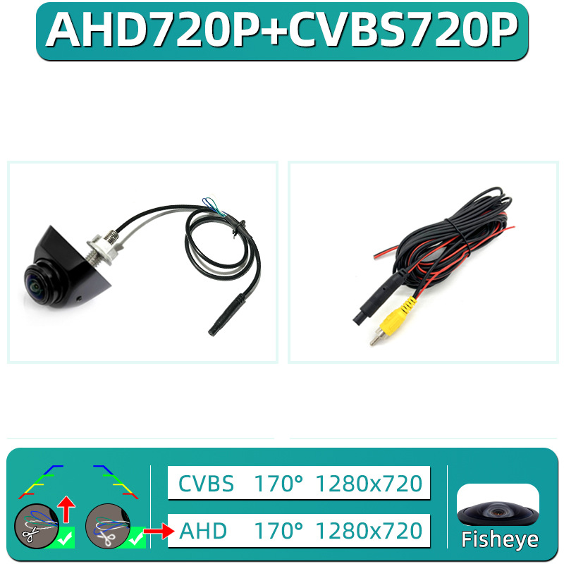 360-degree rotate model ahd720p/cvbs three-control function