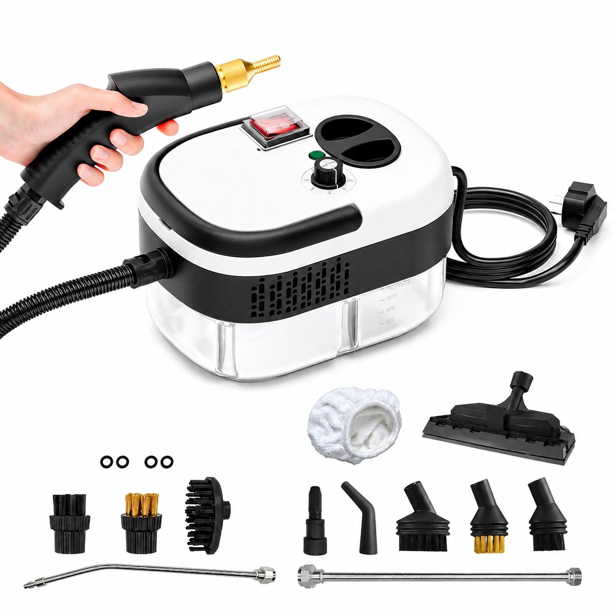 Black and white-dual accessories set [1200ml water tank]