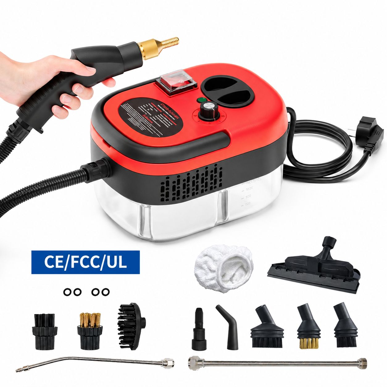 Red-dual accessories set [1200ml water tank]