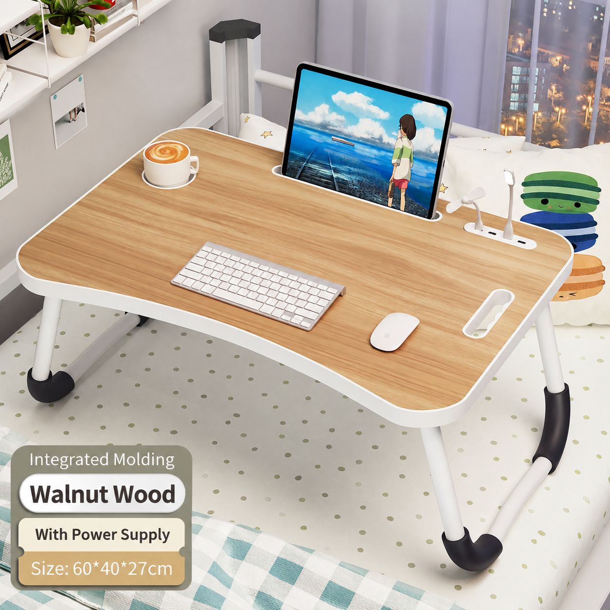 Injection molded walnut wood (power supply type)