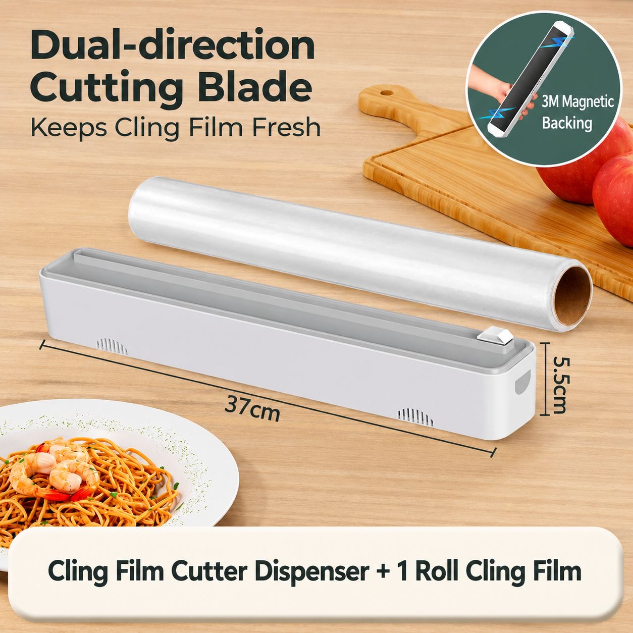 [upgraded model] plastic wrap cutter   20m roll of 1 plastic wrap
