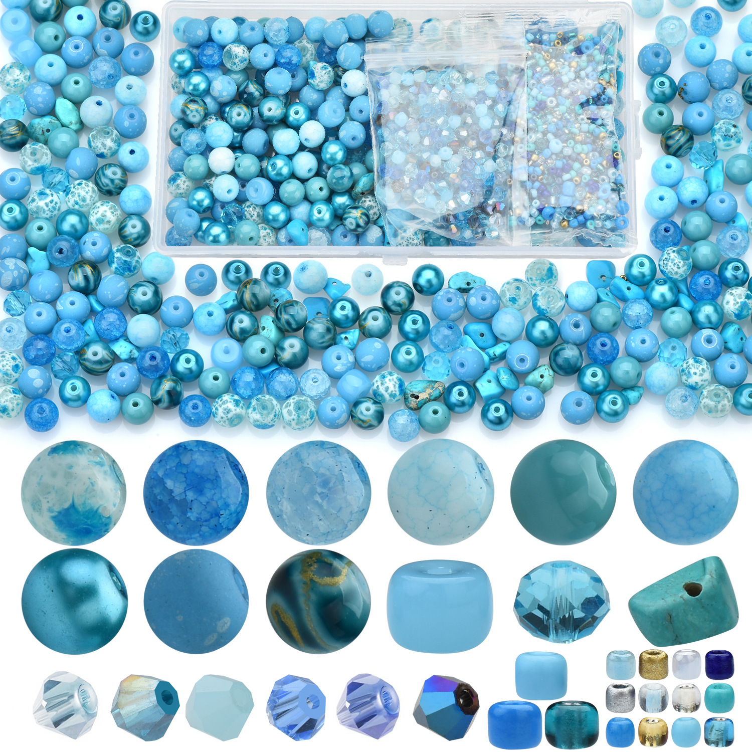 Lake blue series 900 pieces