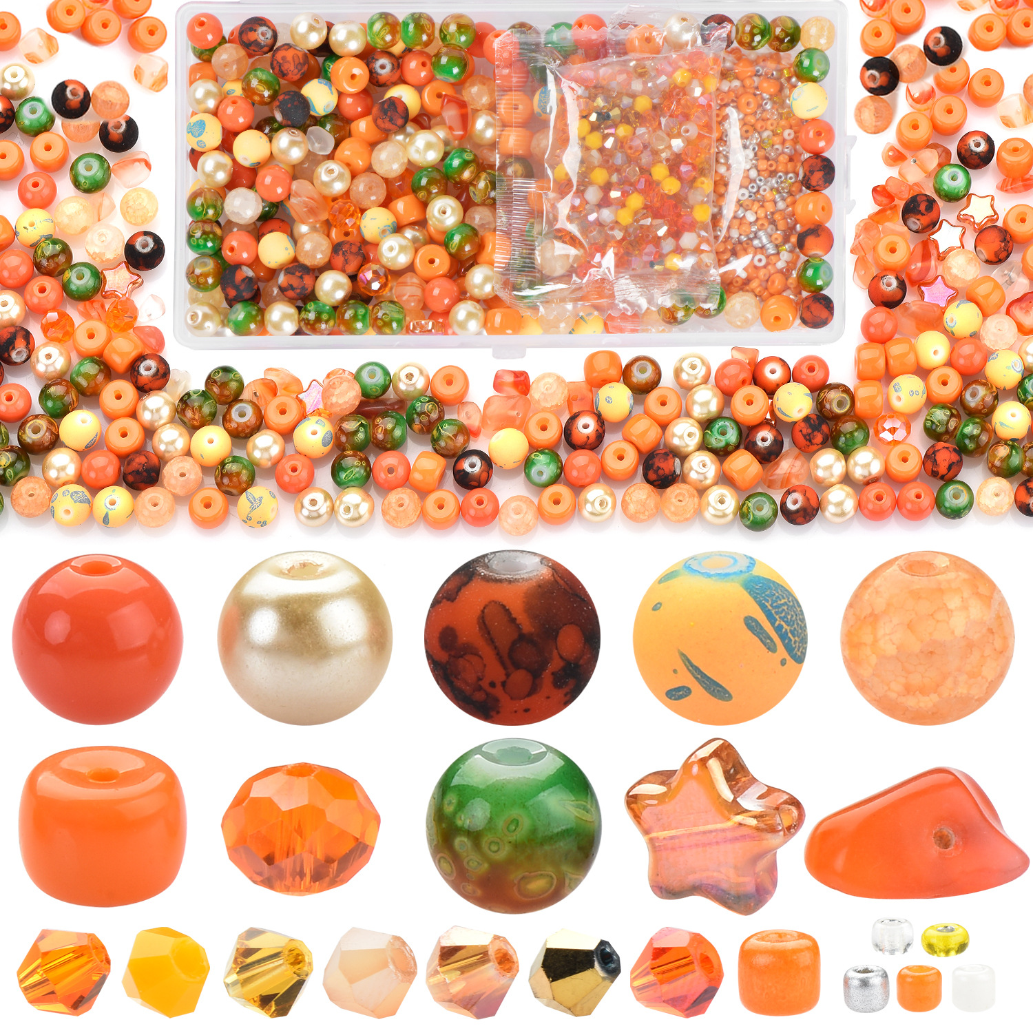 Orange-yellow series 900 pieces