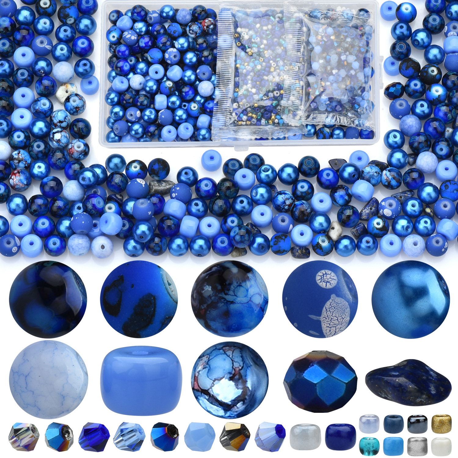 Deep blue series 900 pieces
