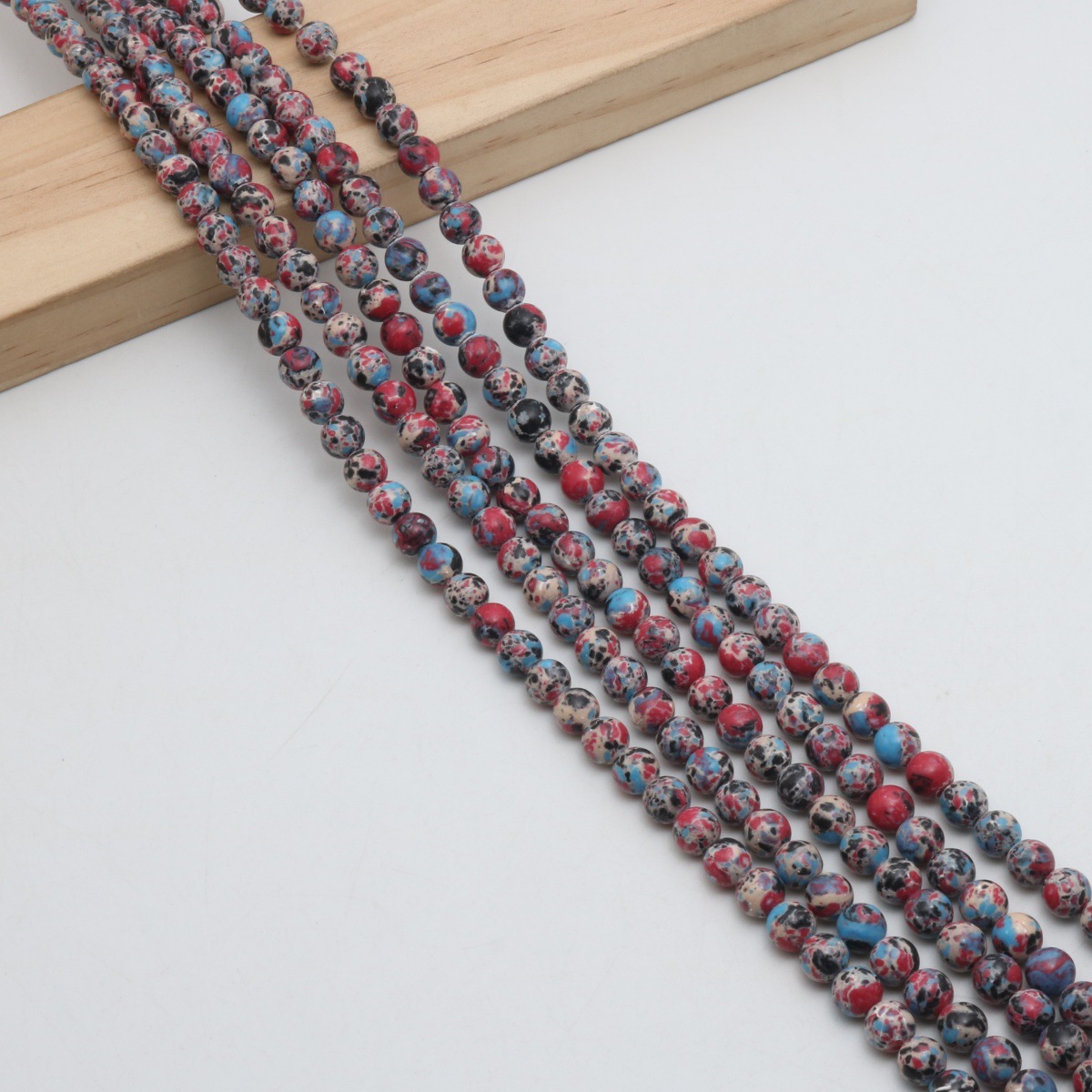 Deep magenta 6mm (about 63 Pc/Strand)