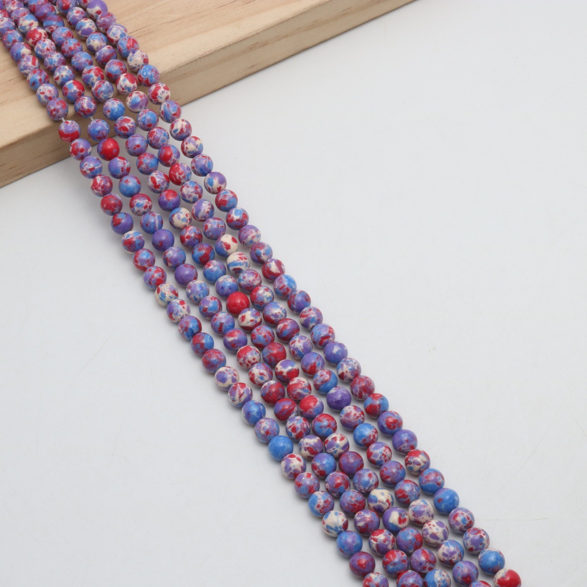 Purple red 6mm (about 63 Pc/Strand)