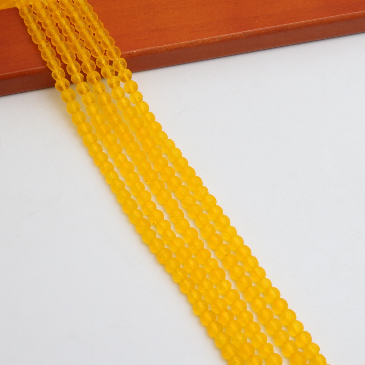 Yellow 6mm  (about 61 Pc/Strand)