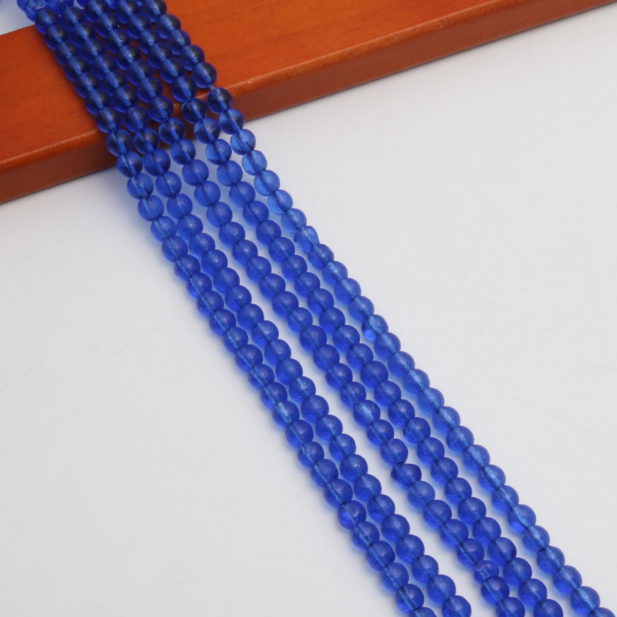 Blue 6mm  (about 61 Pc/Strand)