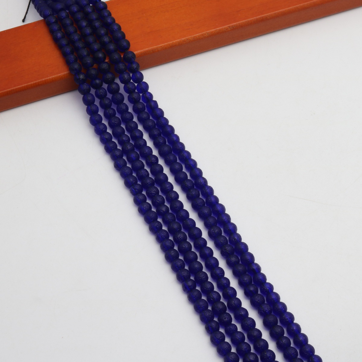 Dark blue 6mm  (about 61 Pc/Strand)