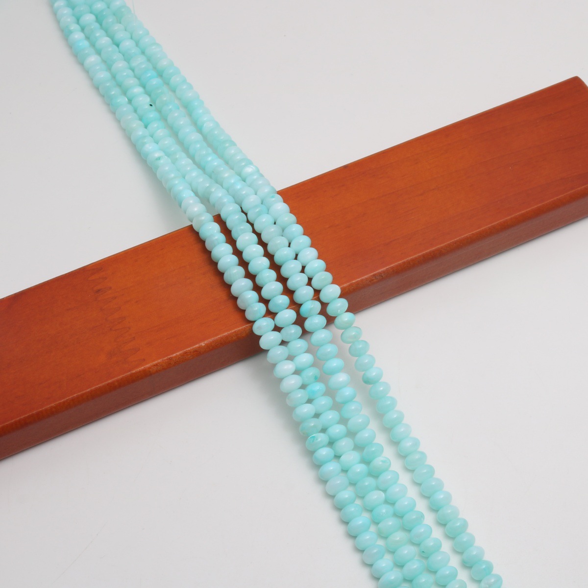 Light blue 3.5x5mm (about  105 Pc/Strand)