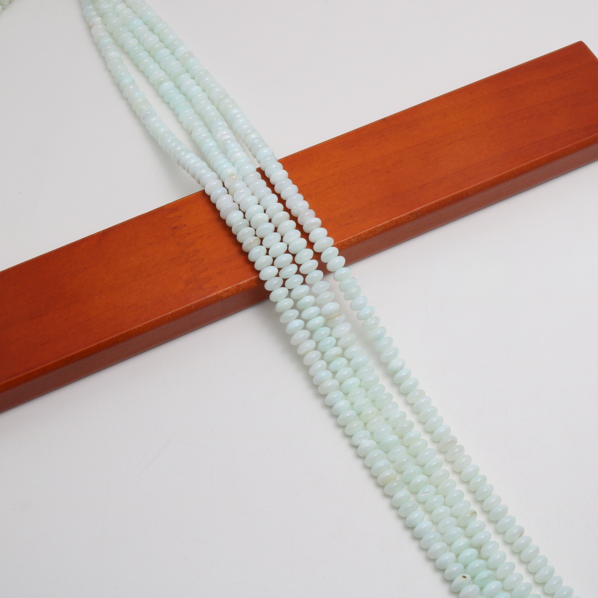Ivory white 3.5x5mm (about  105 Pc/Strand)