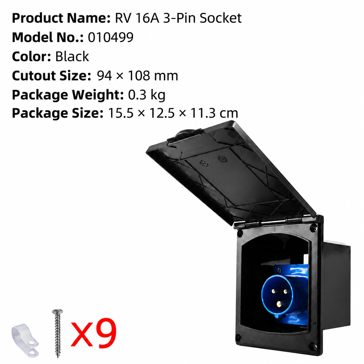 Black without plug fh010499
