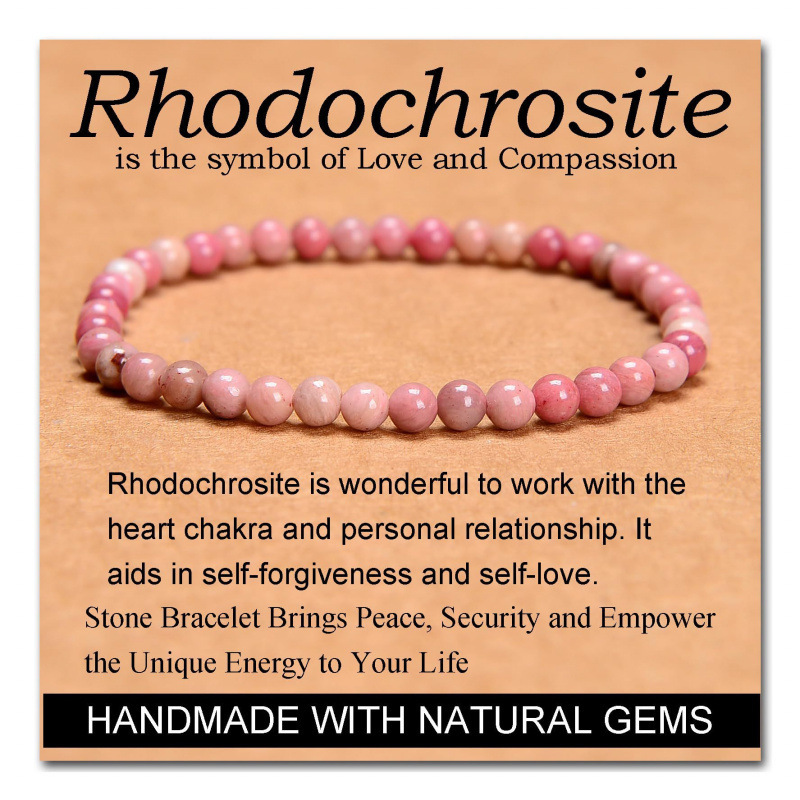 Rhodonite 4mm Rhodonite