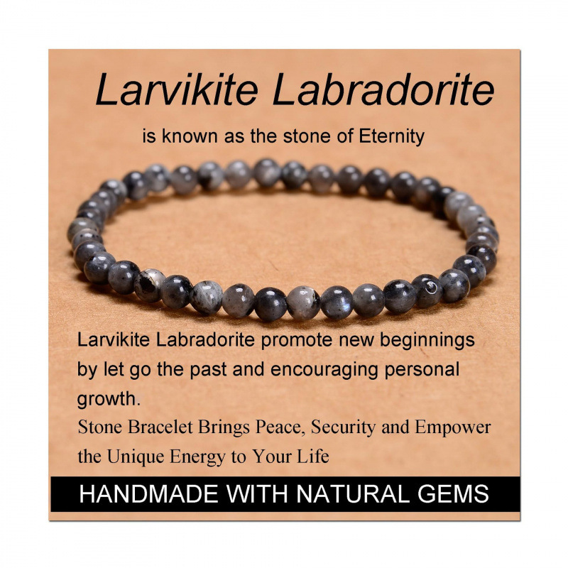 Black Labradorite 4mm 