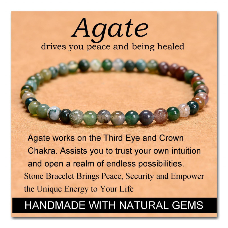 India agate 4mm India agate