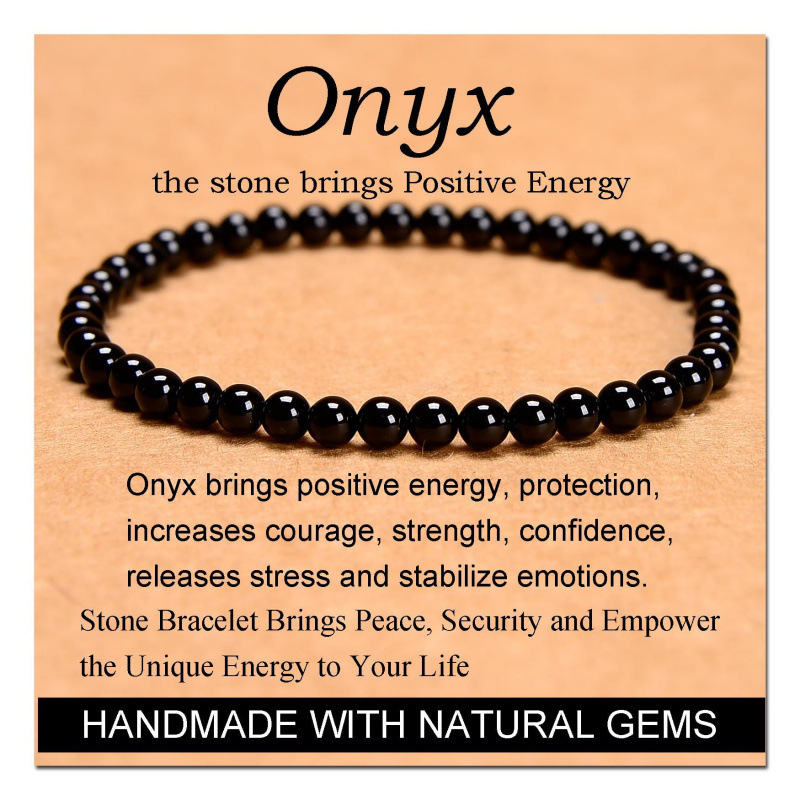 Black Agate 4mm Black Agate