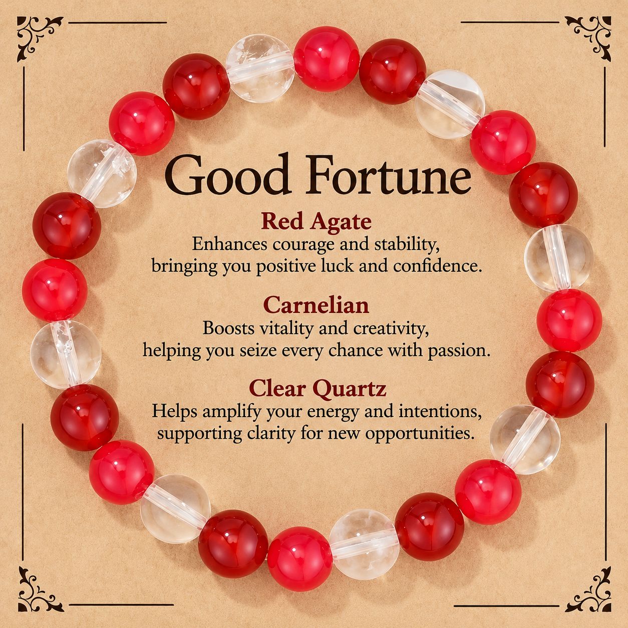 Red agate   red chalcedony   white crystal