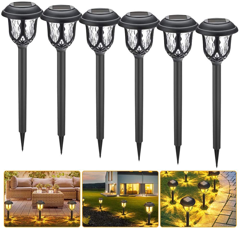 Black Shell Lawn Lamp Warm Light