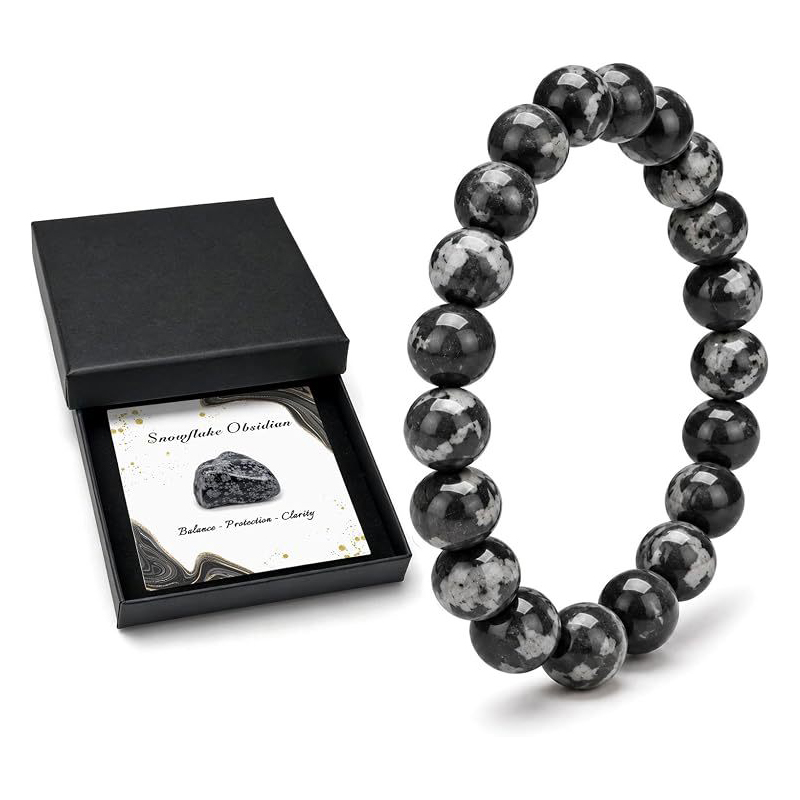 snowflake obsidian 8mm snowflake obsidian