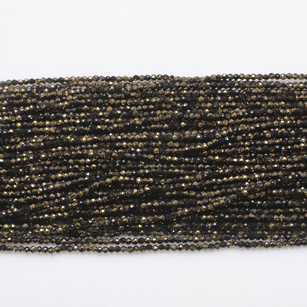 black half gold 1mm football/160pcs