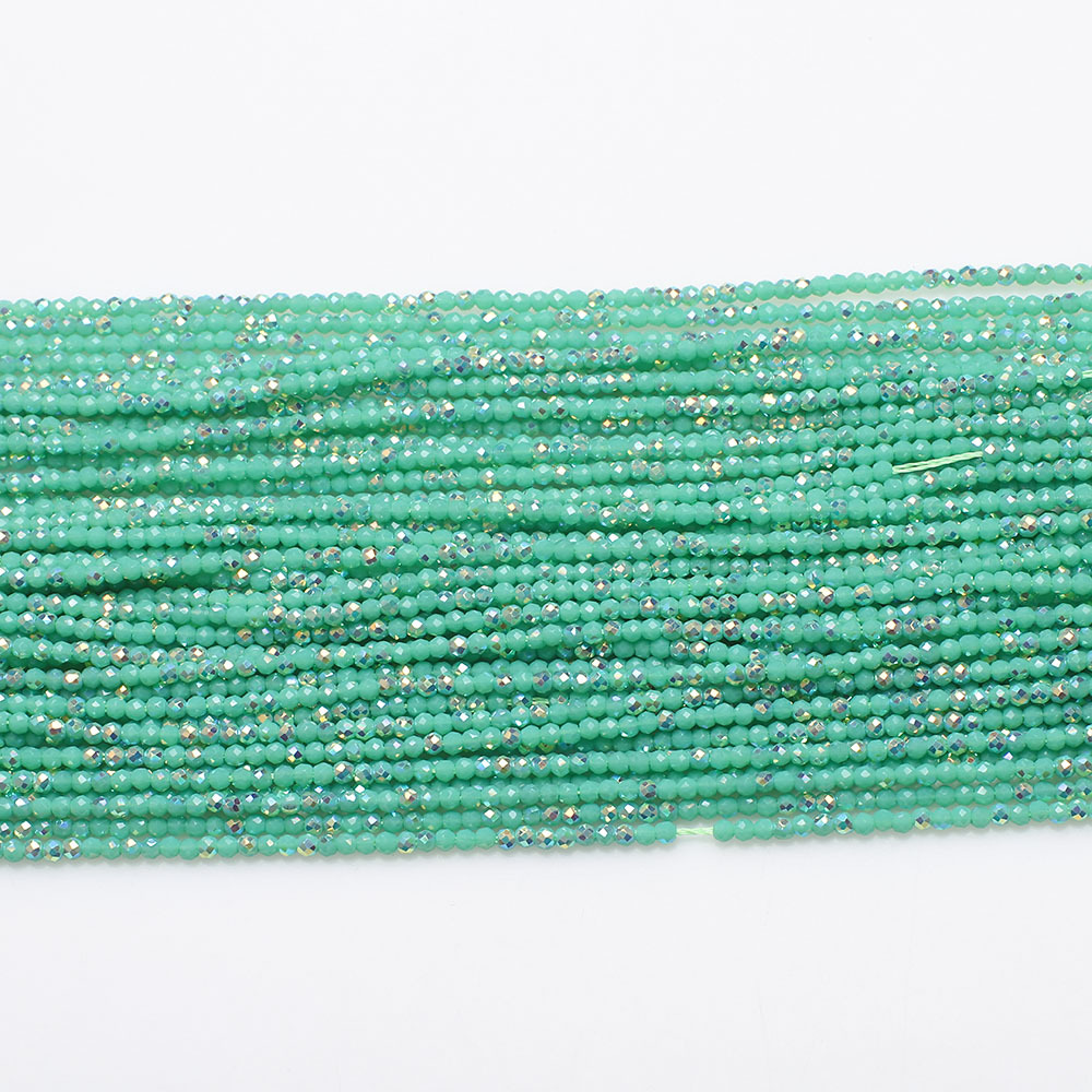 Water Green Porcelain Half AB 1mm football/160pcs