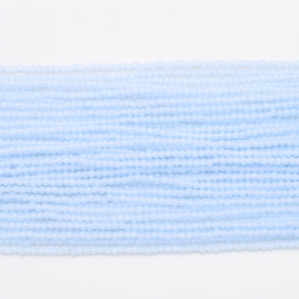Light blue jade (baked color) 1mm football/160pcs