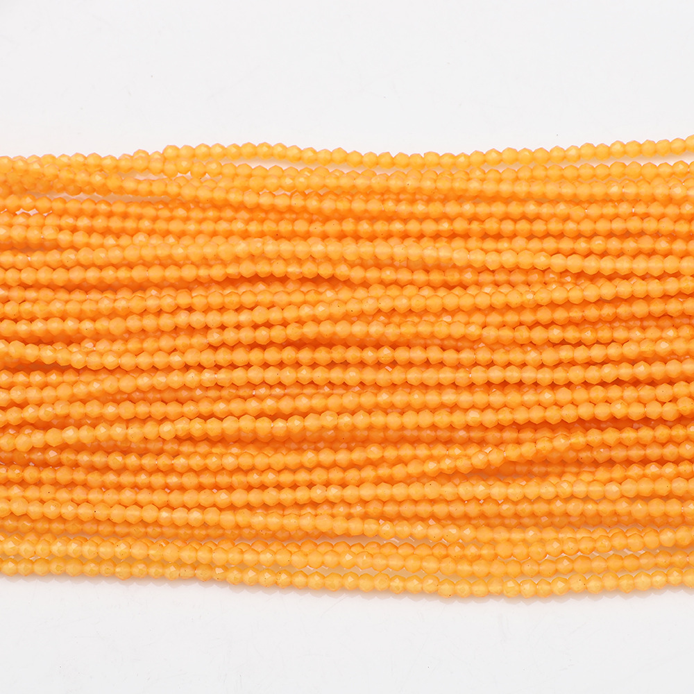 Orange jade (baked color) 1mm football/160pcs