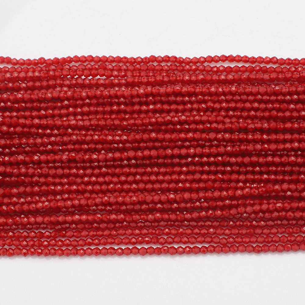 Ruby (baked color) 1mm football/160pcs