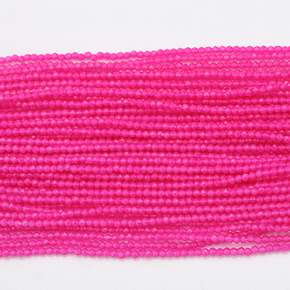 Rose ruby ​​(baked color) 1mm football/160pcs