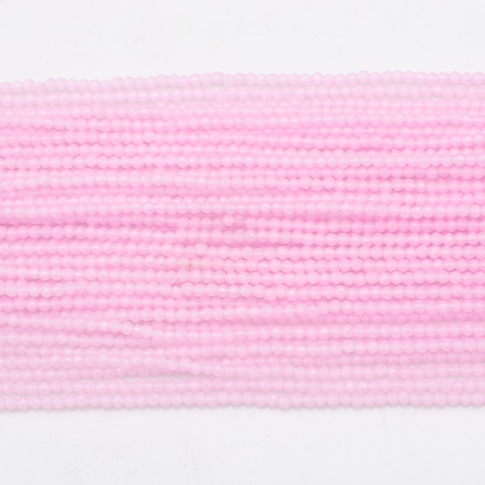 Pink jade (baked color) 1mm football/160pcs