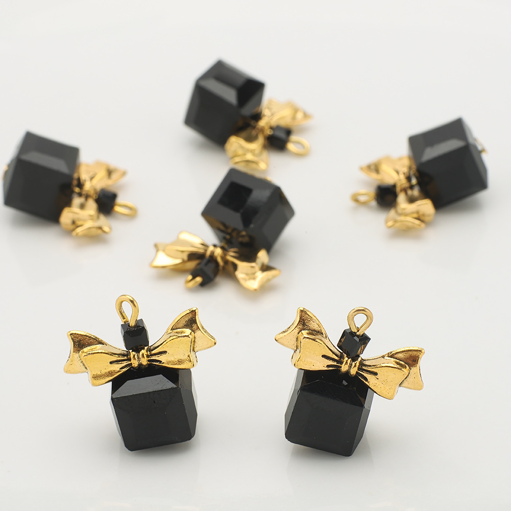 Gold bow black 10mm