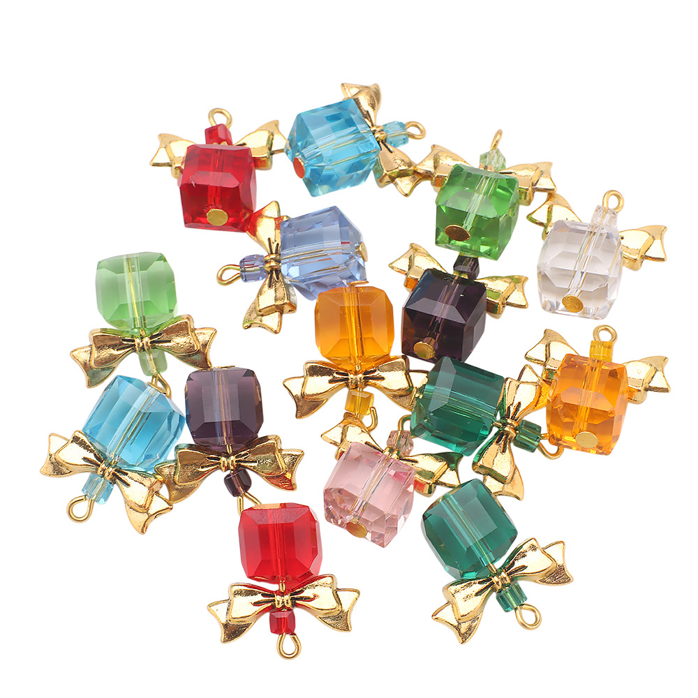 Golden bows randomly mixed 10mm