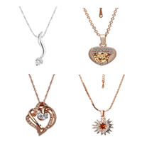 Zinc Alloy Cubic Zirconia Necklace