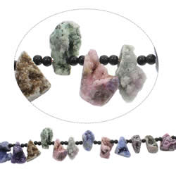 Quartz naturel Perles Druzy