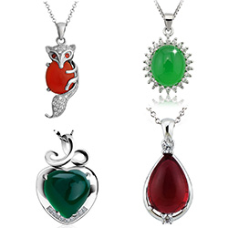 Agate Sterling Silver Pendants