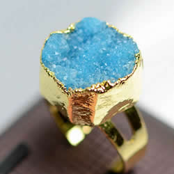 Anillo de dedo druzy