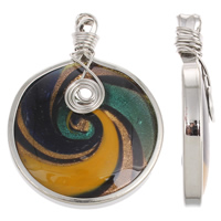 Zinc Alloy Lampwork Pendants