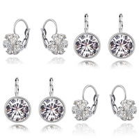 Cubic Zircon (CZ) Leverback Earring