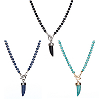 Turquoise Zinc Alloy Necklace