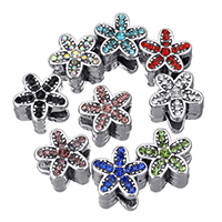 Rhinestone Zinc Alloy European Beads