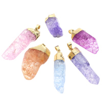 Ice Quartz Agate Pendants