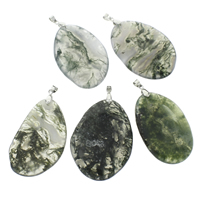 Moss Agate Pendants