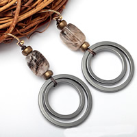 Boucles d'oreilles hématite non magnétique