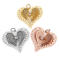 Brass Heart Pendants