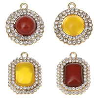 Resin Rhinestone Pendants