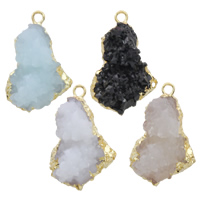 Imitation Gemstone Resin Pendants